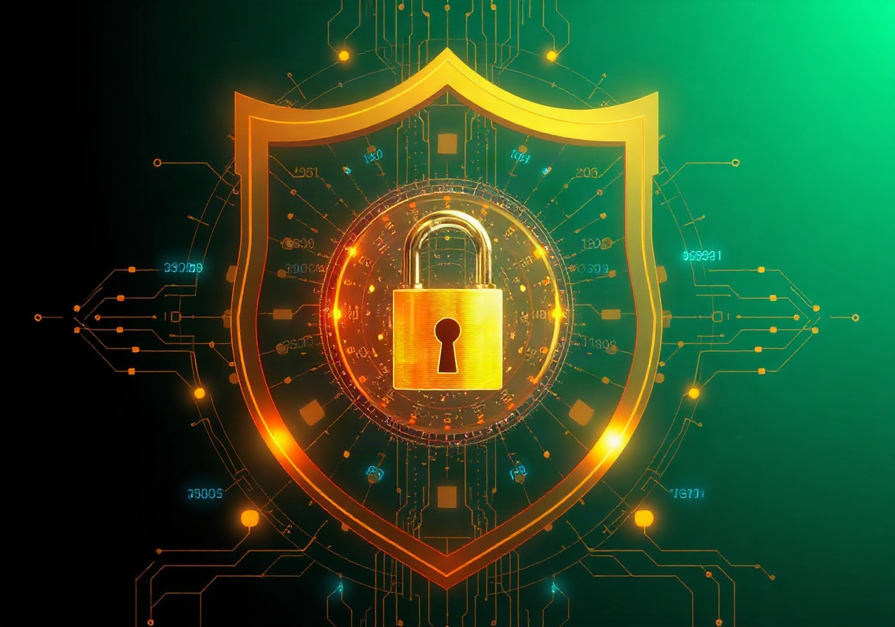 Замок и серверная стойка — символ защищённого хранилища данных ClipWave